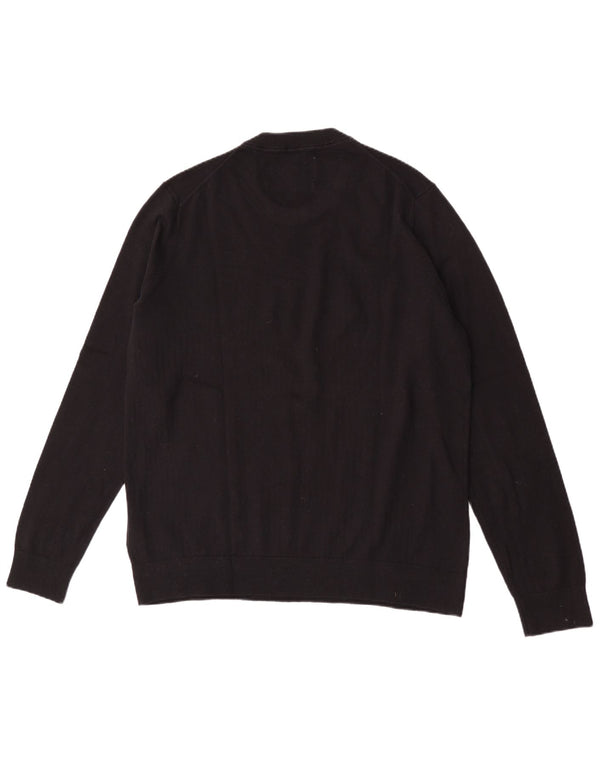 Maglione maglione girocollo da uomo Calvin Klein Jeans 2XL nero in cashmere