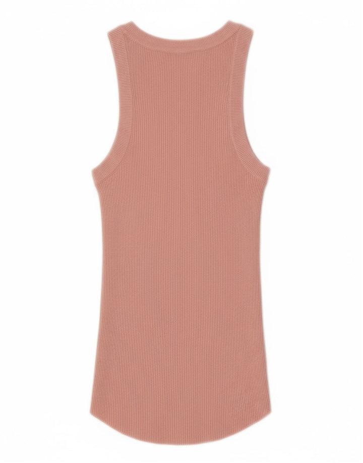 ZARA Womens Vest Tank Top UK 8 Small Pink Viscose