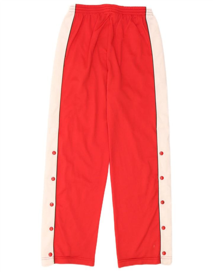 Pantaloni da tuta vintage da donna IT 40 Small Rosso Colourblock Poliestere