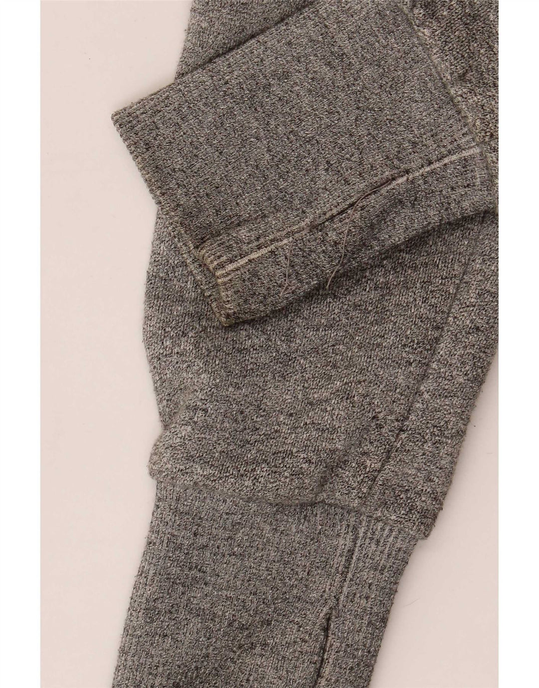 Maglione con cappuccio e zip da uomo Superdry in cotone color block grigio medio