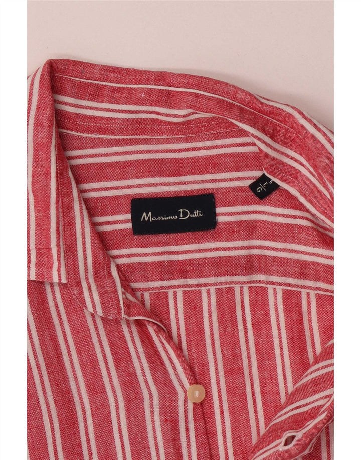 Camicia da uomo Massimo Dutti a righe rosse grandi