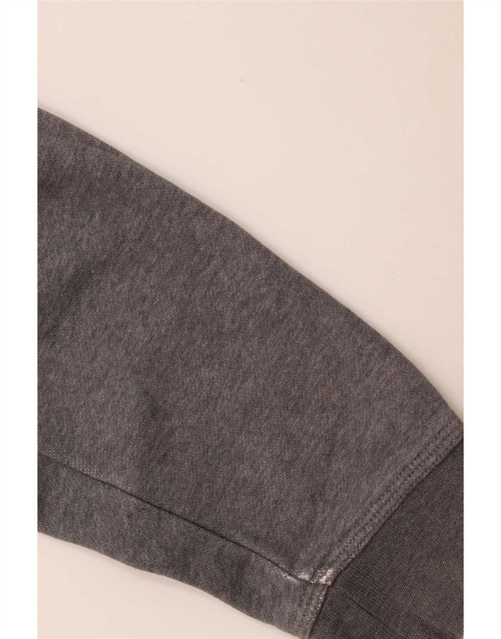 Felpa con cappuccio da uomo Nike in cotone grigio medio
