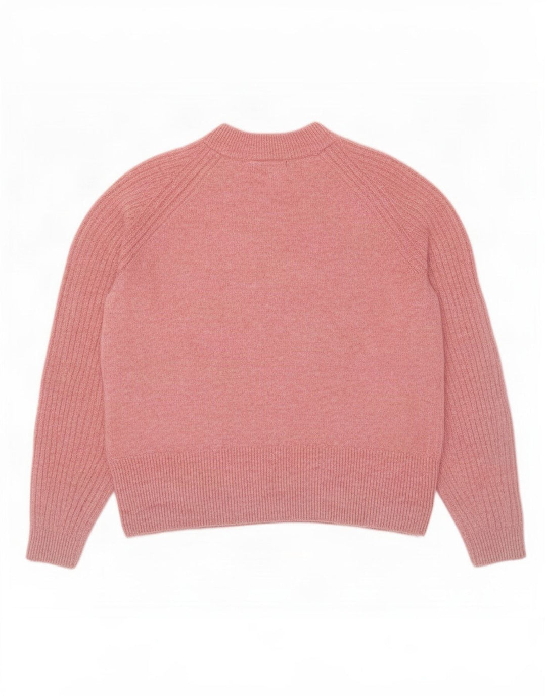 Maglione maglione girocollo oversize da donna Marks & Spencer UK 10 piccolo rosa