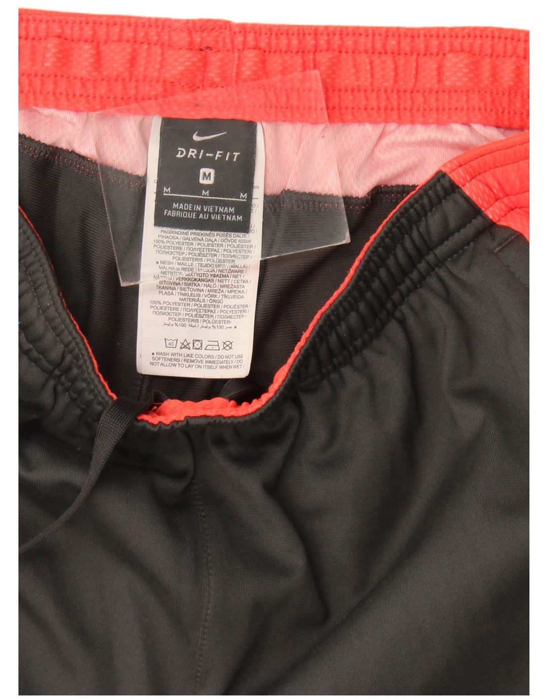 Pantaloni da tuta Nike Dri Fit da uomo in poliestere color block grigio medio