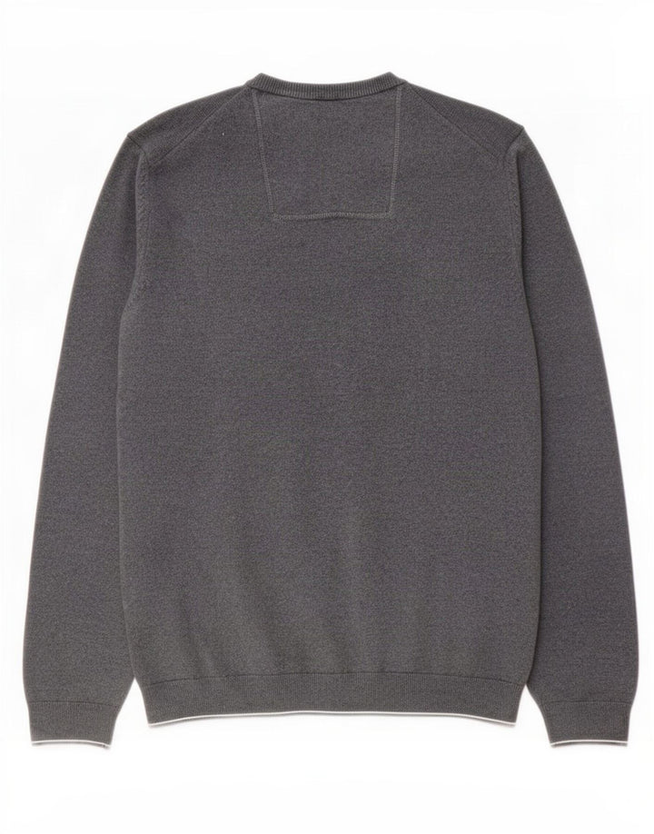Maglione maglione girocollo da uomo Hugo Boss grigio medio