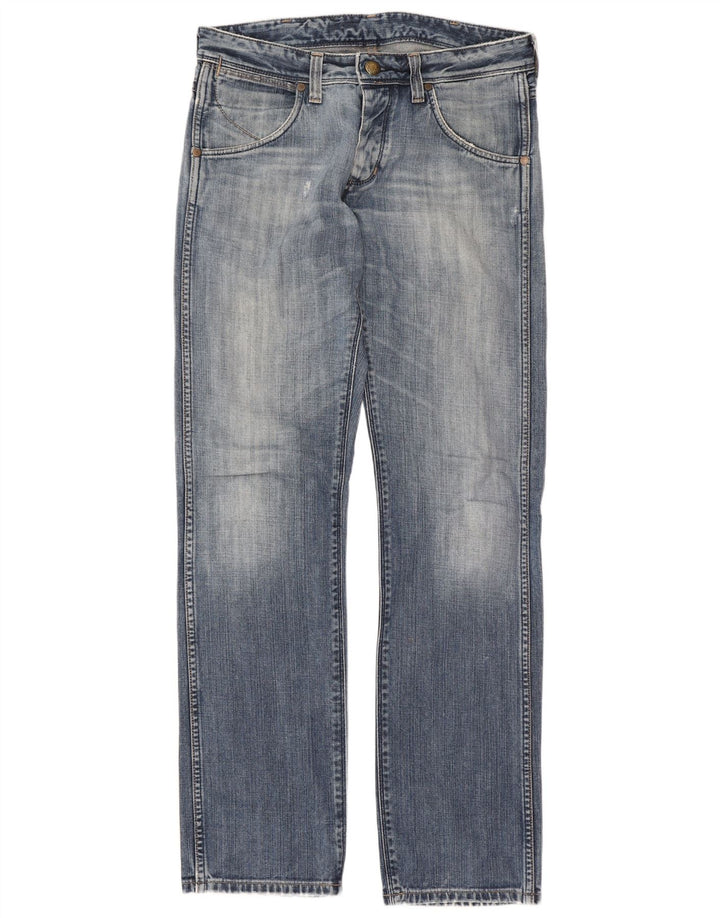 Jeans dritti Crank da donna Wrangler W32 L34 cotone blu