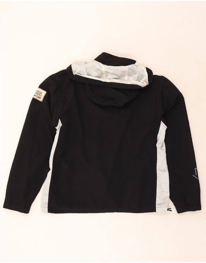 Giacca antipioggia grafica oversize da donna Murphy & Nye UK 10 piccola nera