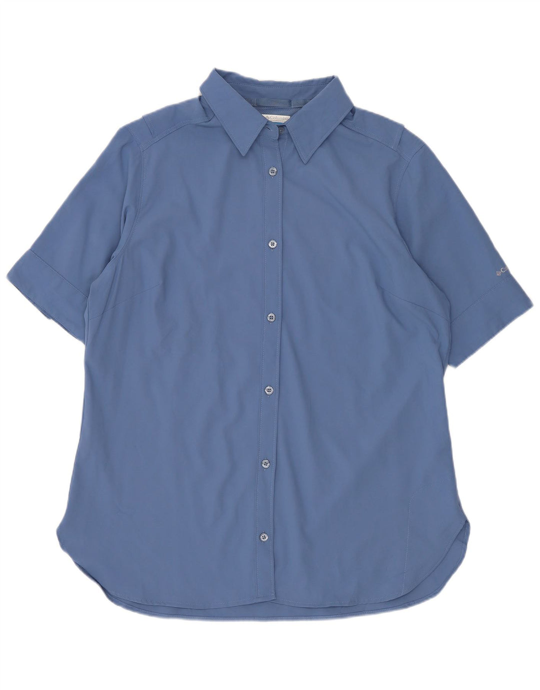 Camicia a maniche corte da donna Columbia UK 14 Poliestere blu medio
