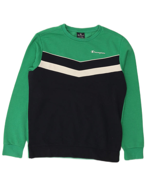 Felpa Champion da bambino, 13-14 anni, XL, colore verde block