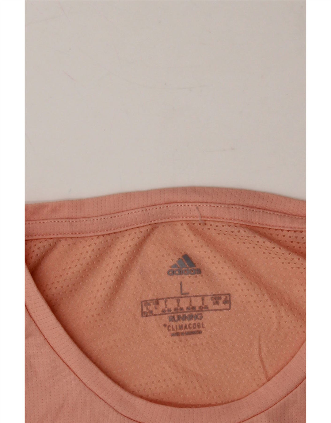 ADIDAS Womens Climacool T-Shirt Top UK 16/18 Large Pink Polyester Vintage Adidas and Second-Hand Adidas from Messina Hembry 