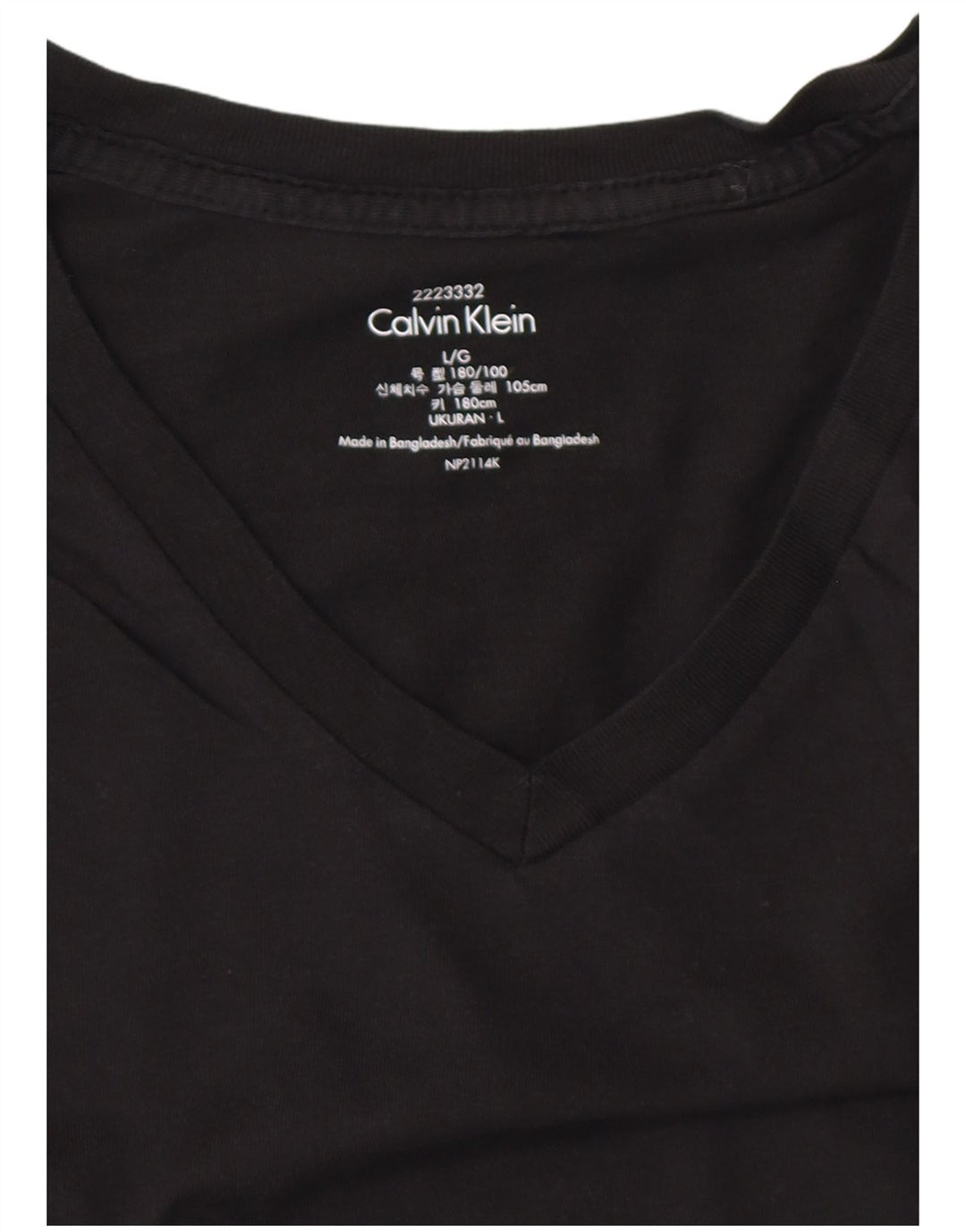 CALVIN KLEIN T-shirt da uomo grande grande nera