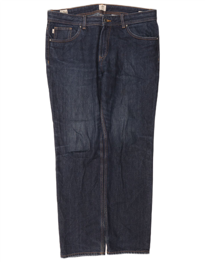 Jeans dritti da uomo Timberland W36 L31 cotone blu navy