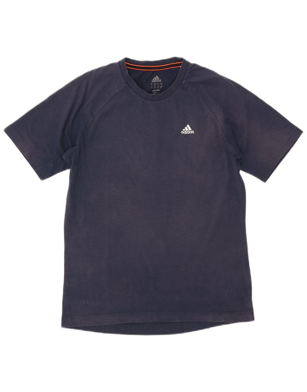 T-shirt da uomo ADIDAS Top Small in cotone blu navy