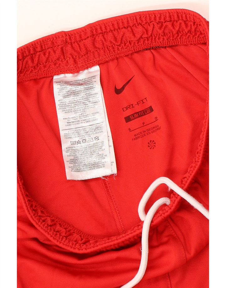 Pantaloncini sportivi Nike Dri Fit Slim da uomo piccoli in poliestere rosso