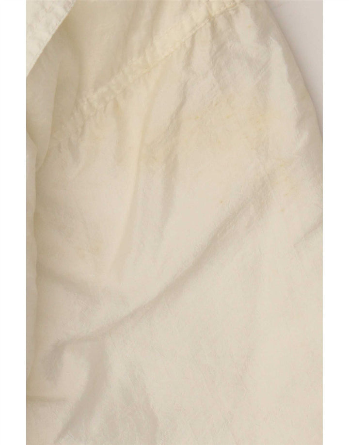 Giubbotto bomber vintage da donna UK 14 grande bianco