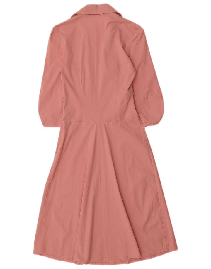 Abito lungo Kookai da donna con maniche a 3/4 UK 10 piccolo cotone rosa