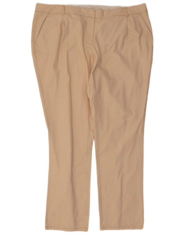 Pantaloni chino slim da donna Boden UK 22 3XL W44 L32 Cotone beige