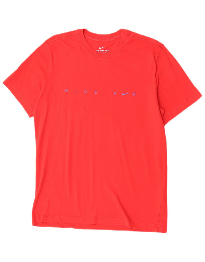 T-shirt Nike Air Graphic da uomo in cotone rosso medio