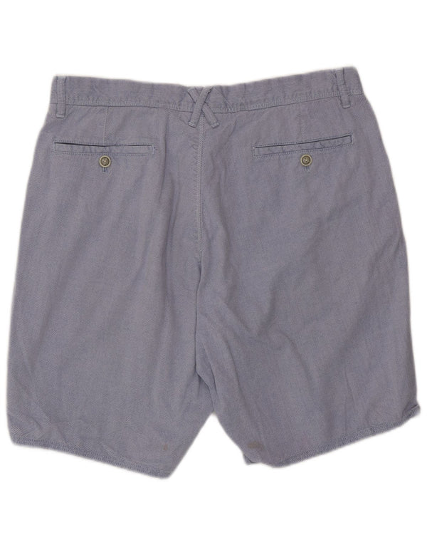 Pantaloncini chino da uomo Massimo Dutti EU 42 Large W32 cotone blu