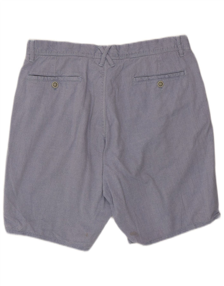 Pantaloncini chino da uomo Massimo Dutti EU 42 Large W32 cotone blu