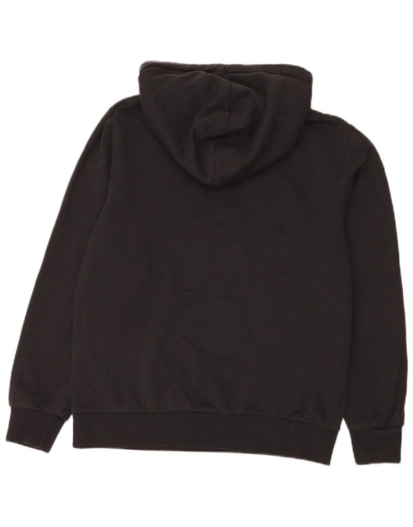 Jack & Jones Felpa con cappuccio grafica da uomo grande in cotone nero