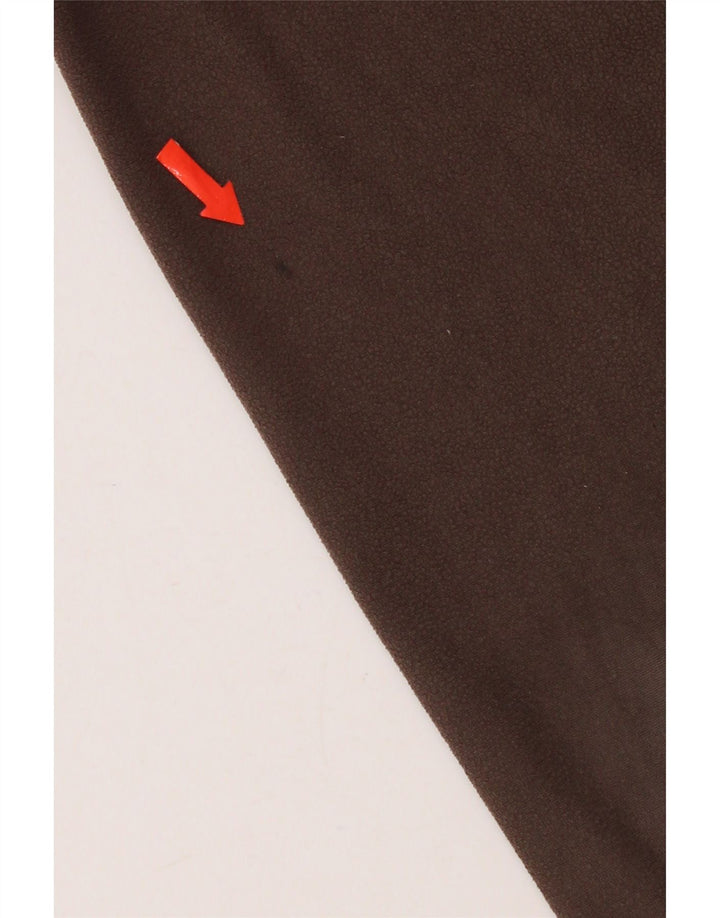 Maglione in pile da uomo con zip intera Jack Wolfskin, grande marrone