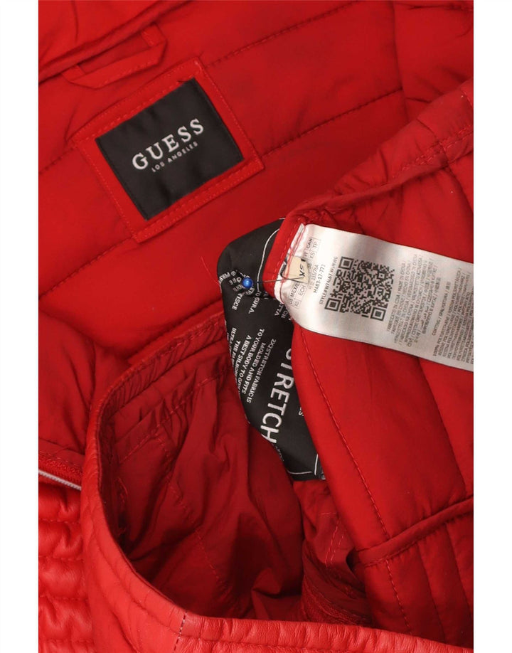 Giacca imbottita da donna Guess UK 6 XS Rosso Poliuretano