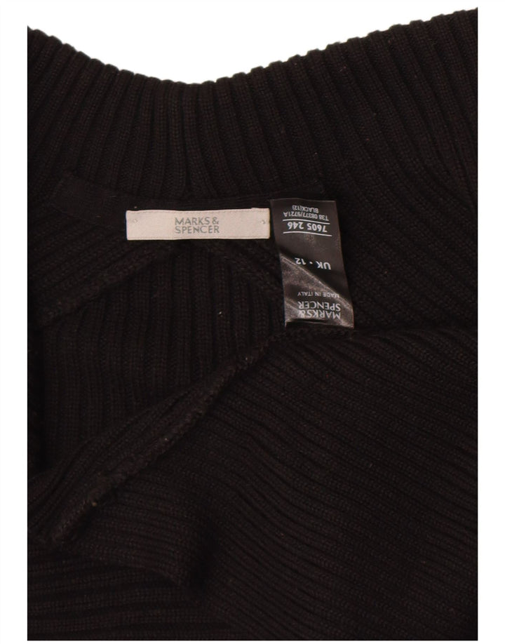 Maglione Bolero aperto da donna Marks & Spencer UK 12 medio acrilico nero