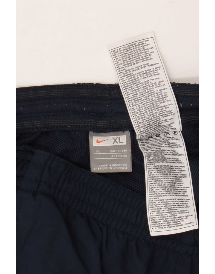 Pantaloni della tuta da ragazzo Nike 13-14 anni XL blu navy poliestere