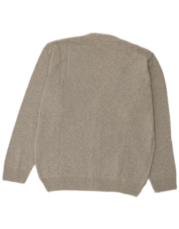 Maglione cardigan da uomo Roger Kent IT 52 Large Grey Argyle/Diamond