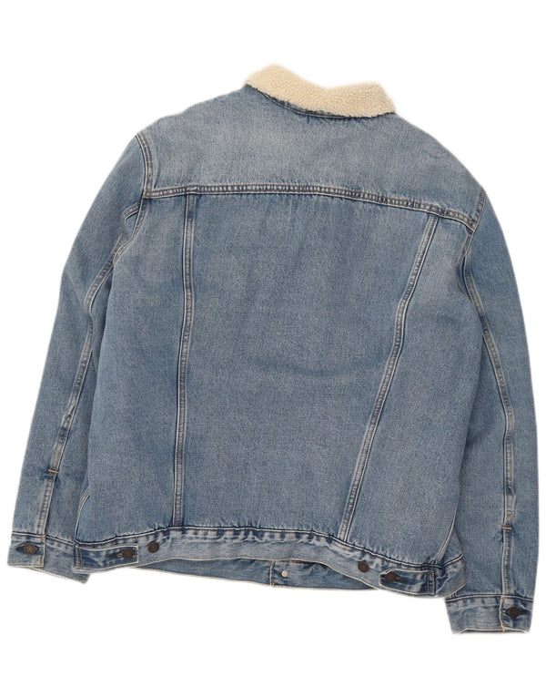 Levi's Giacca in denim Sherpa da uomo UK 44 2XL Cotone blu