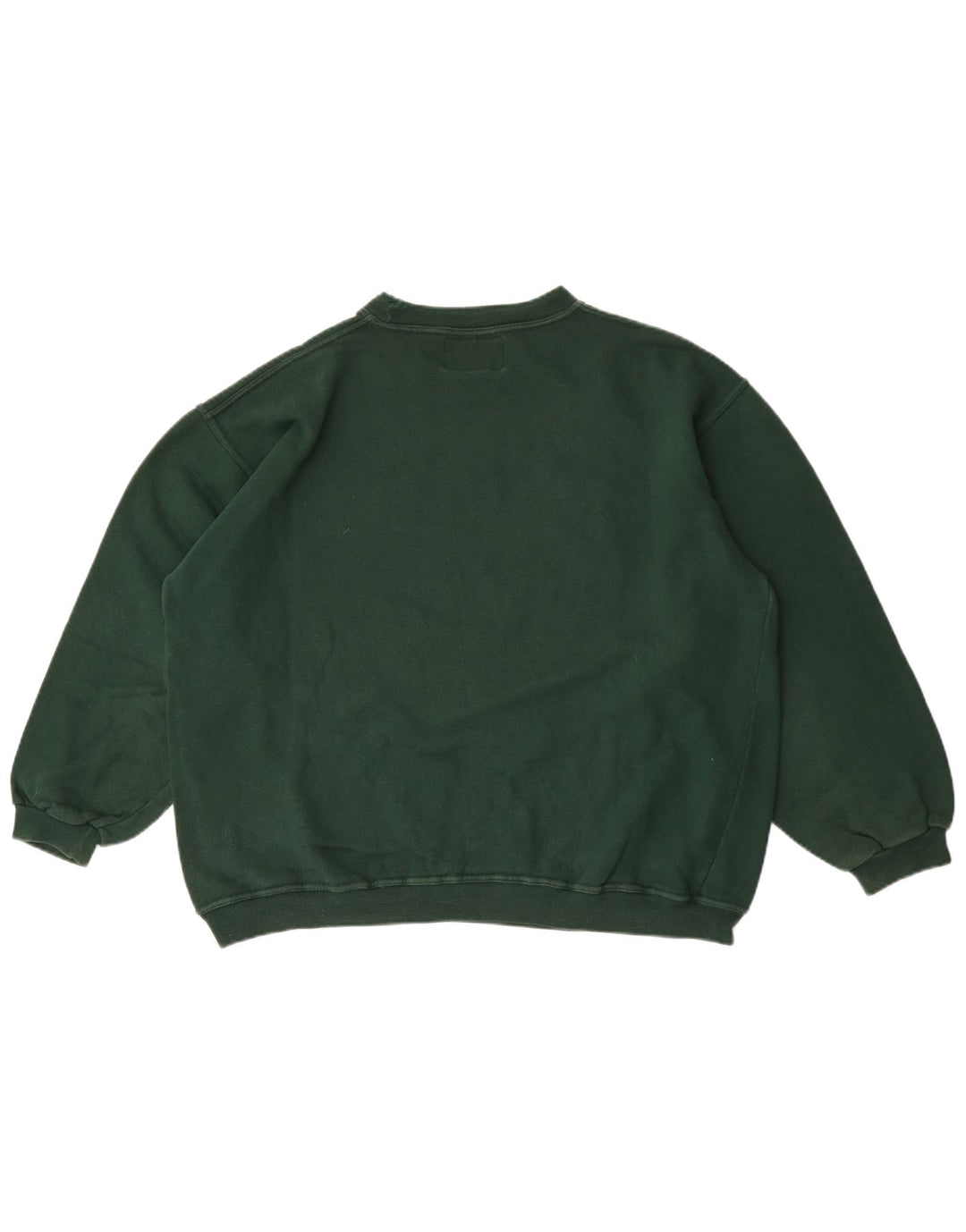 Felpa grafica da uomo Chambers, maglione grande, cotone verde
