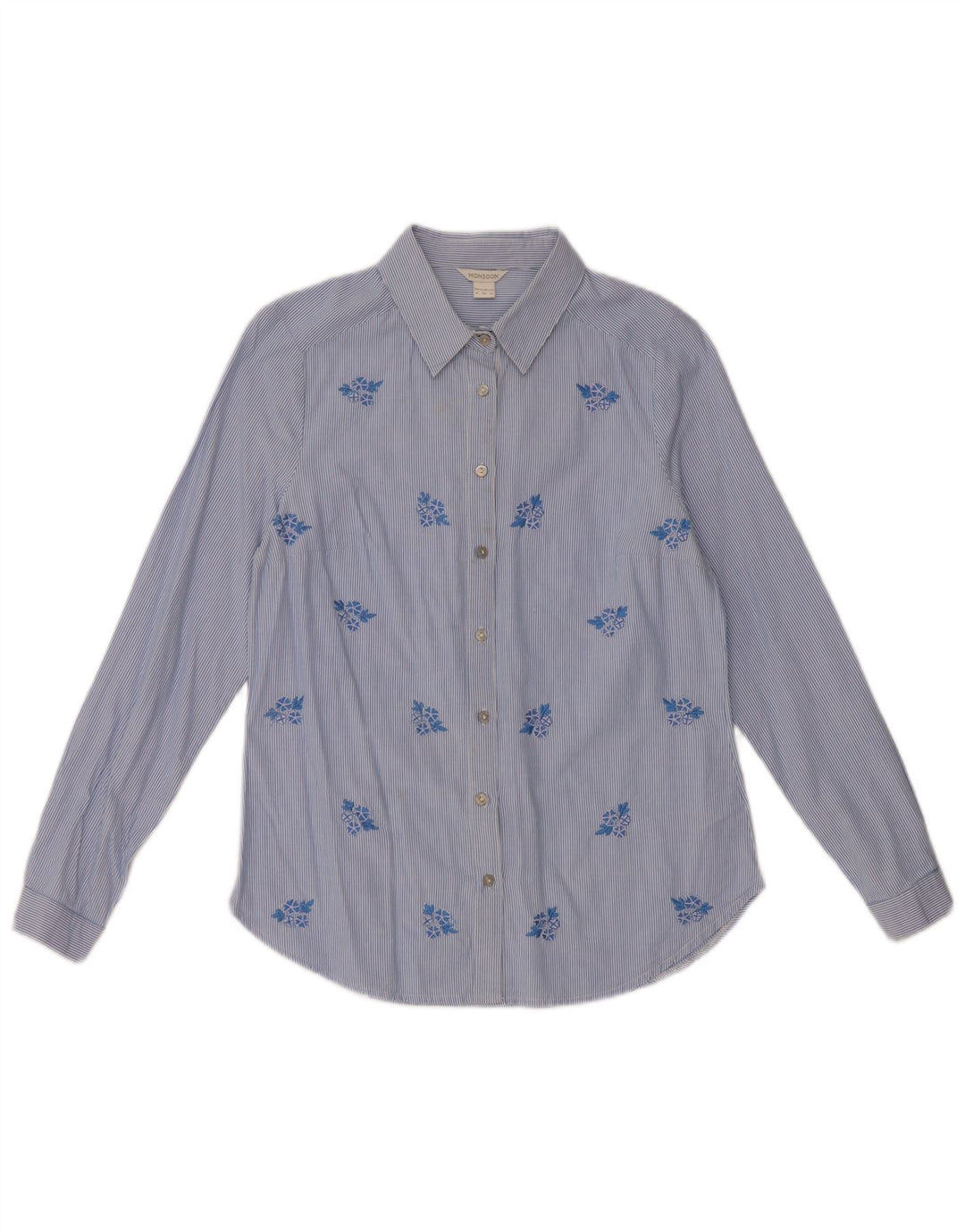 Camicia da donna Monsoon UK 8 Piccolo cotone floreale blu