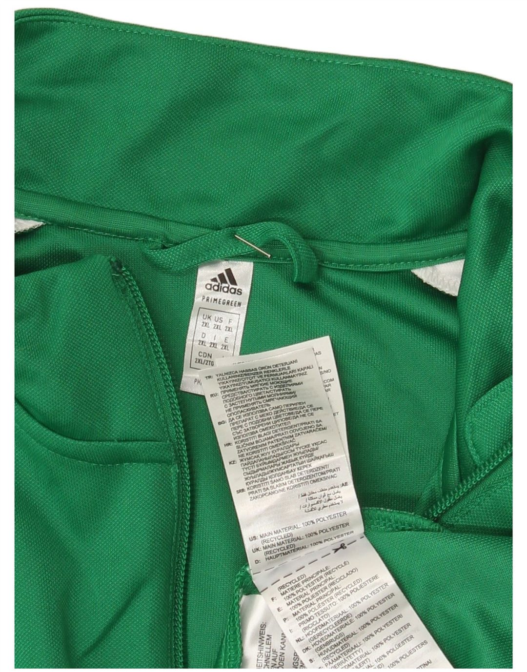 Giacca da ginnastica da uomo Adidas Aeroready Graphic 2XL verde poliestere