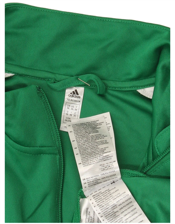 Giacca da ginnastica da uomo Adidas Aeroready Graphic 2XL verde poliestere