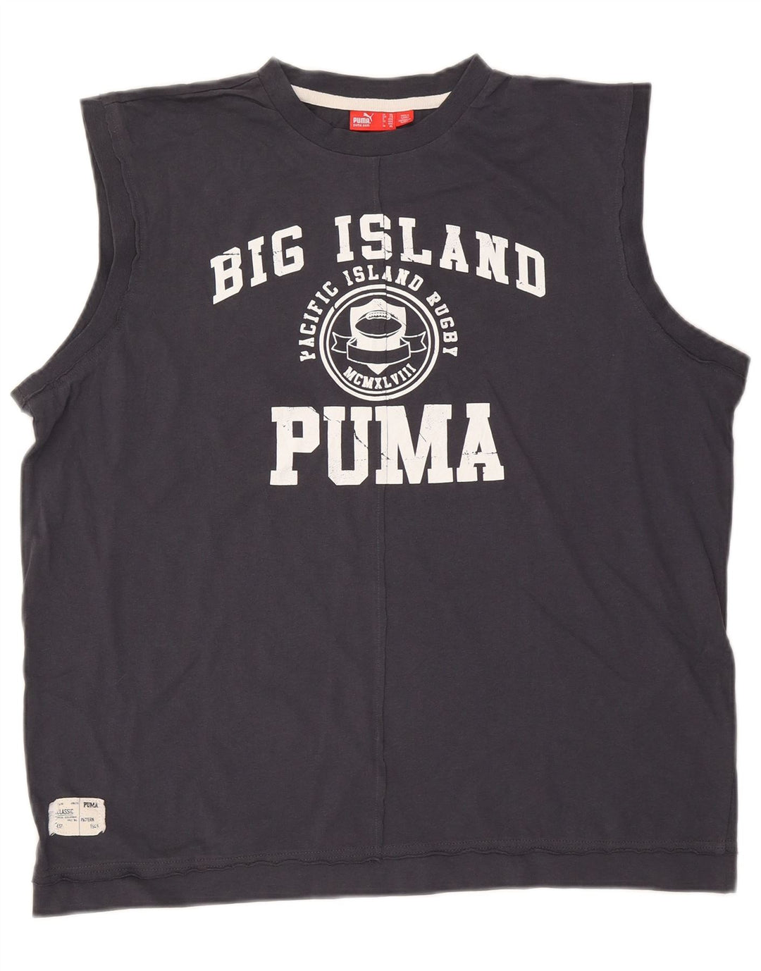 Canotta grafica da uomo Puma 2XL cotone blu navy