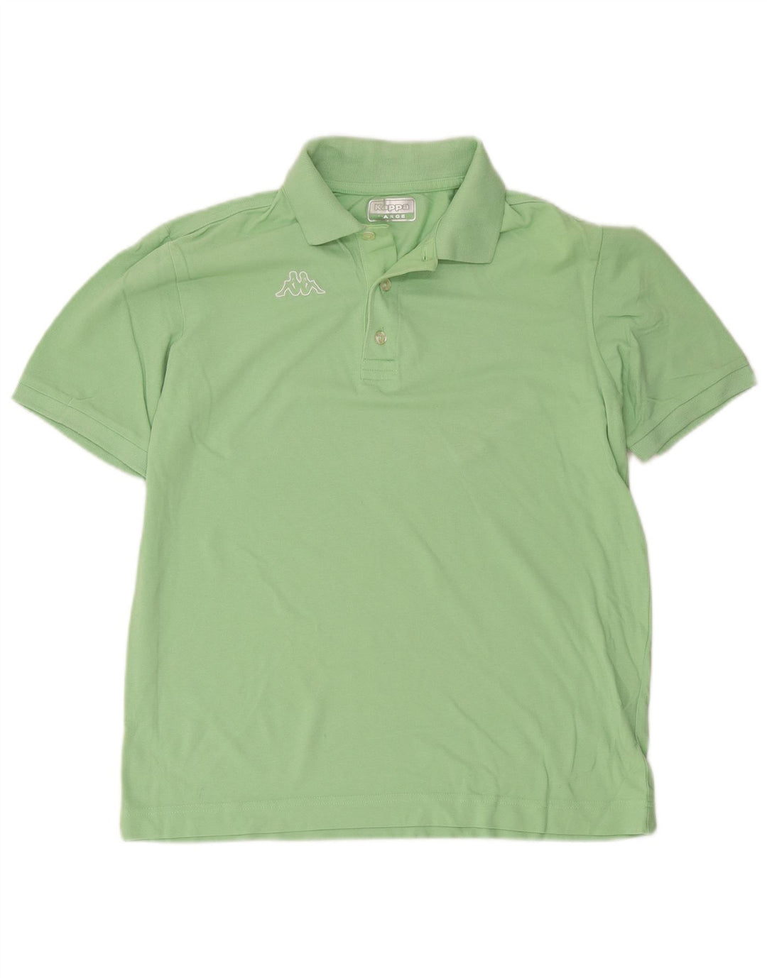 Polo grafica da uomo Kappa grande in cotone verde