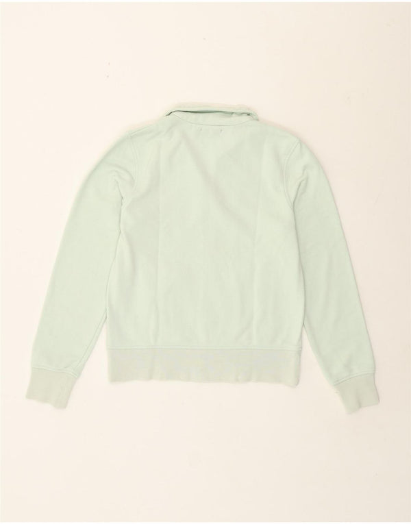 Kappa Womens Tracksuit Top Jacket UK 14 Large Green Cotton