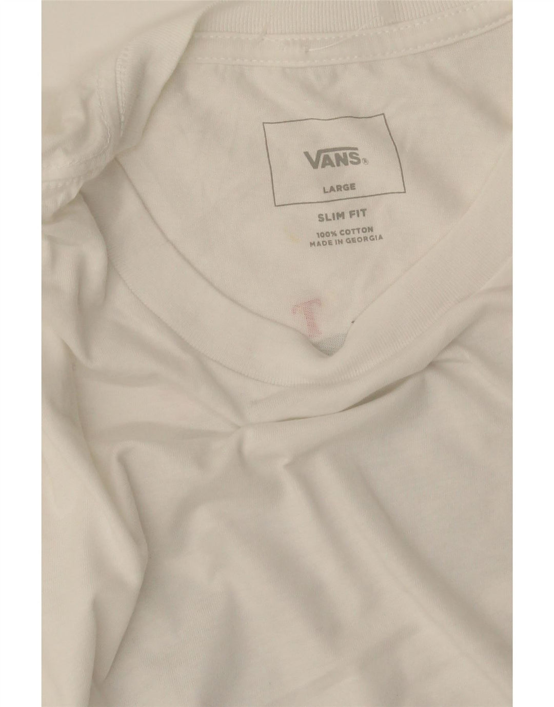 T-shirt grafica da uomo slim fit VANS, taglia grande, bianca