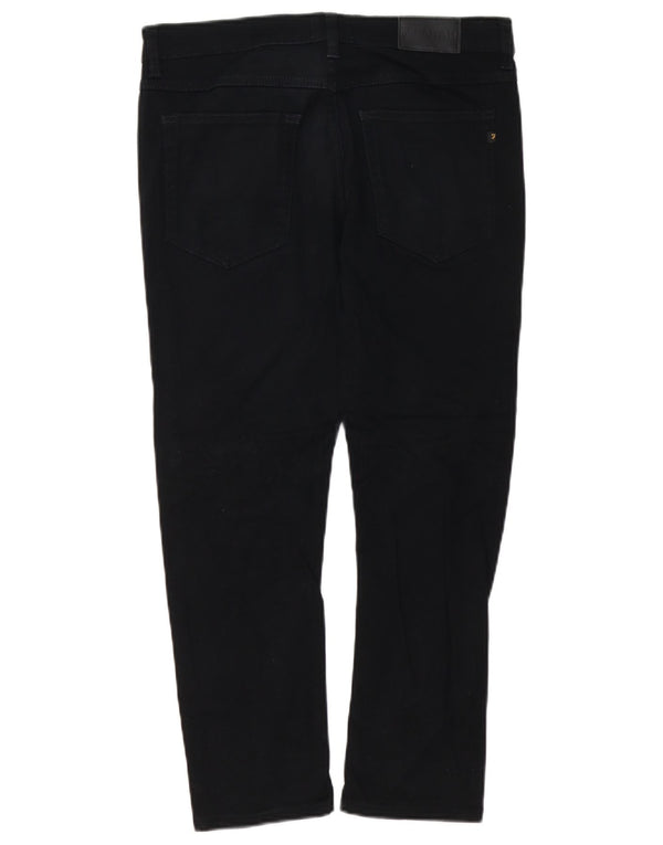 Pantaloni casual dritti da uomo FARAH W30 L25 cotone nero