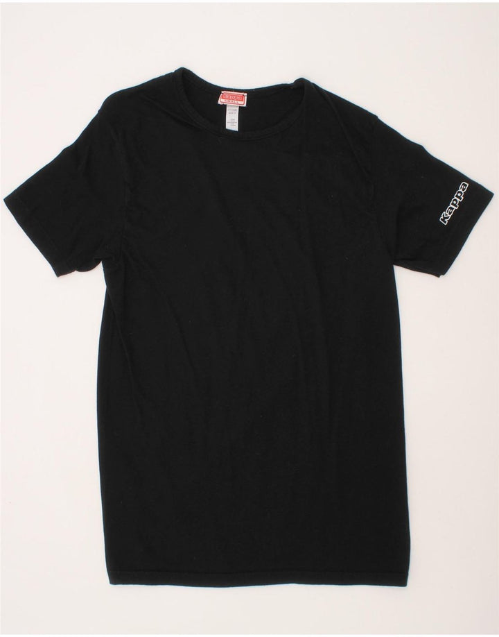 KAPPA Boys Graphic T-Shirt Top 8-9 Years Small  Black Cotton Vintage Kappa and Second-Hand Kappa from Messina Hembry 