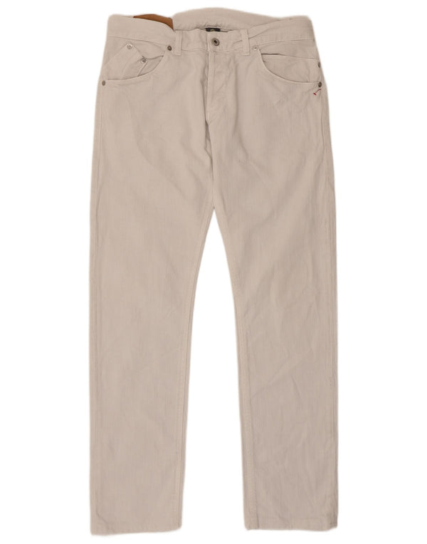 Jeans dritti Sam da uomo Dondup W34 L32 cotone bianco