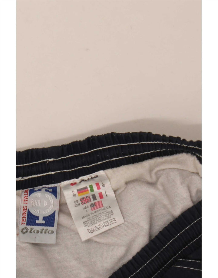 Pantaloncini da bagno da uomo Lotto UK 40/42 Large in poliestere blu navy