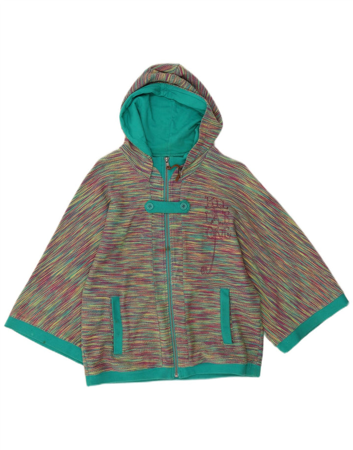 Maglione con cappuccio e zip grafica da donna Billabong UK 12 medio multicolore