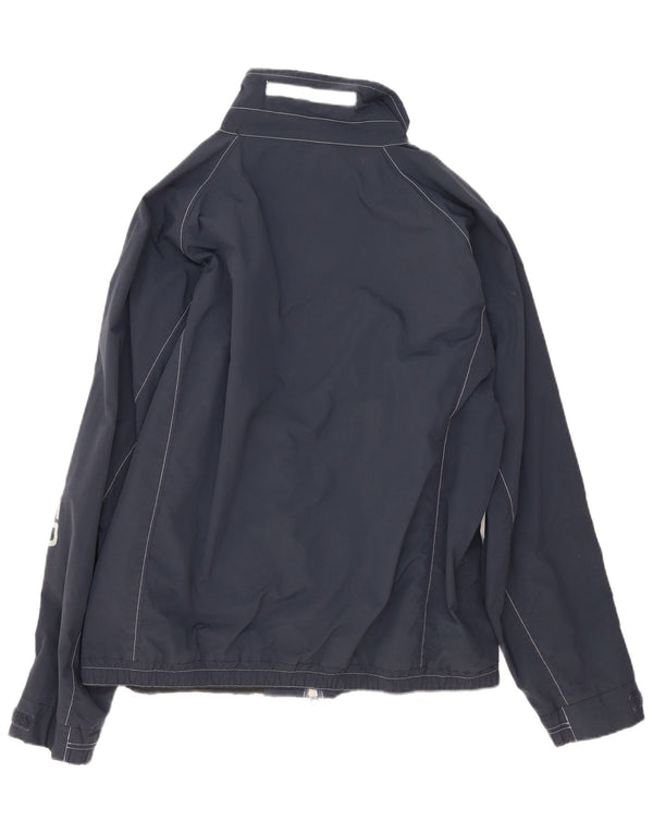 Giacca antipioggia grafica da uomo Slam UK 44 2XL Nylon blu navy