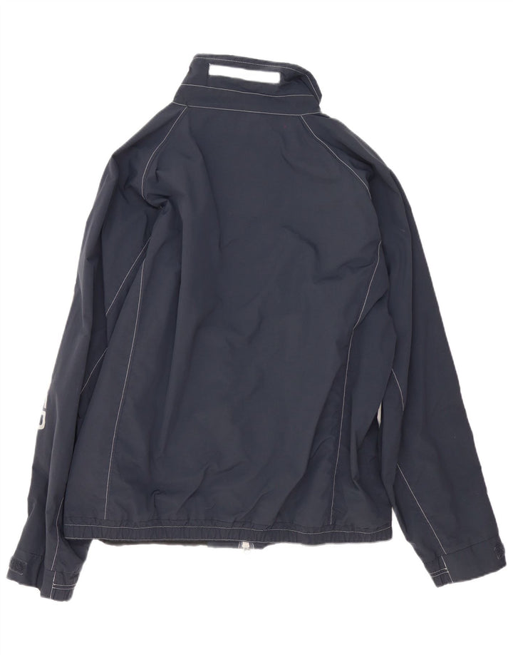 Giacca antipioggia grafica da uomo Slam UK 44 2XL Nylon blu navy