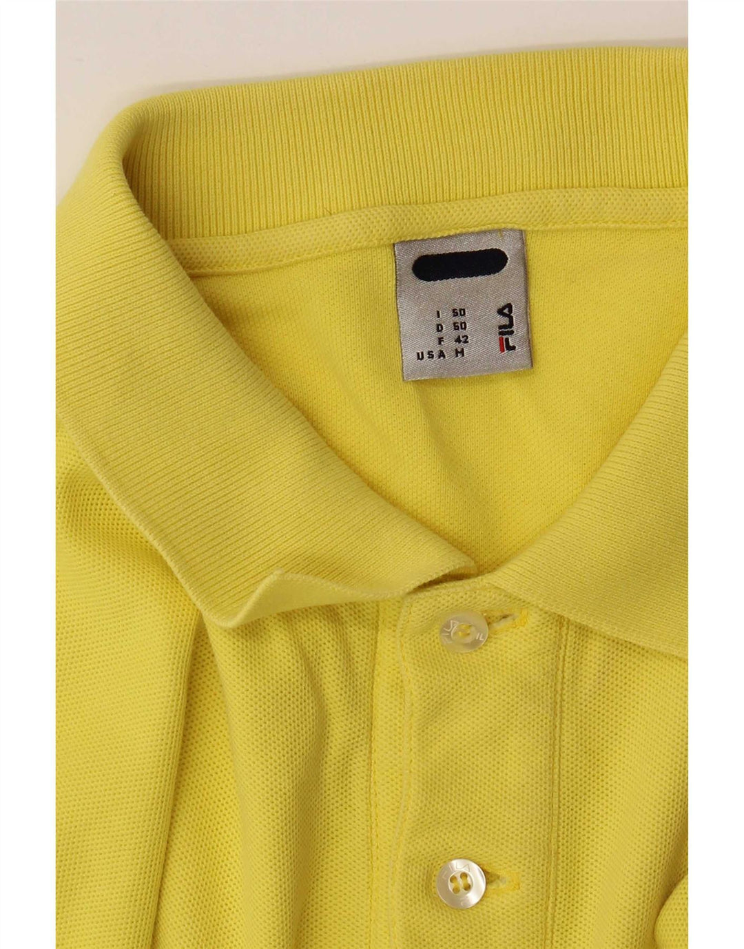 Polo da uomo Fila giallo medio