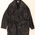 CLASSIC Womens Leather Coat UK 12 Medium Black Leather Vintage CLASSIC and Second-Hand CLASSIC from Messina Hembry 