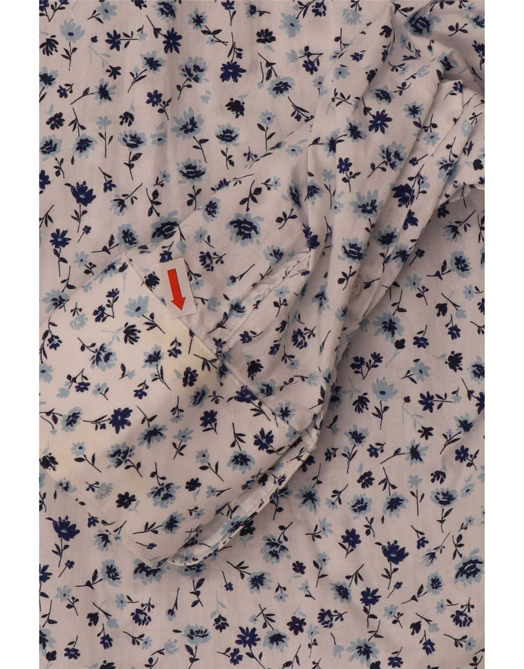 Camicia Calliope da uomo vestibilità regolare 2XL cotone floreale bianco