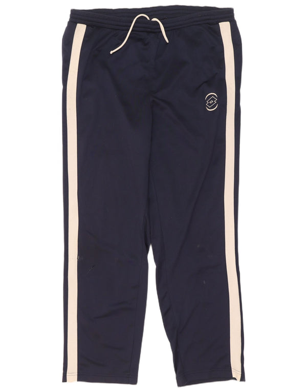 Pantaloni da tuta da uomo Lotto UK 42/44 XL Poliestere color block blu navy